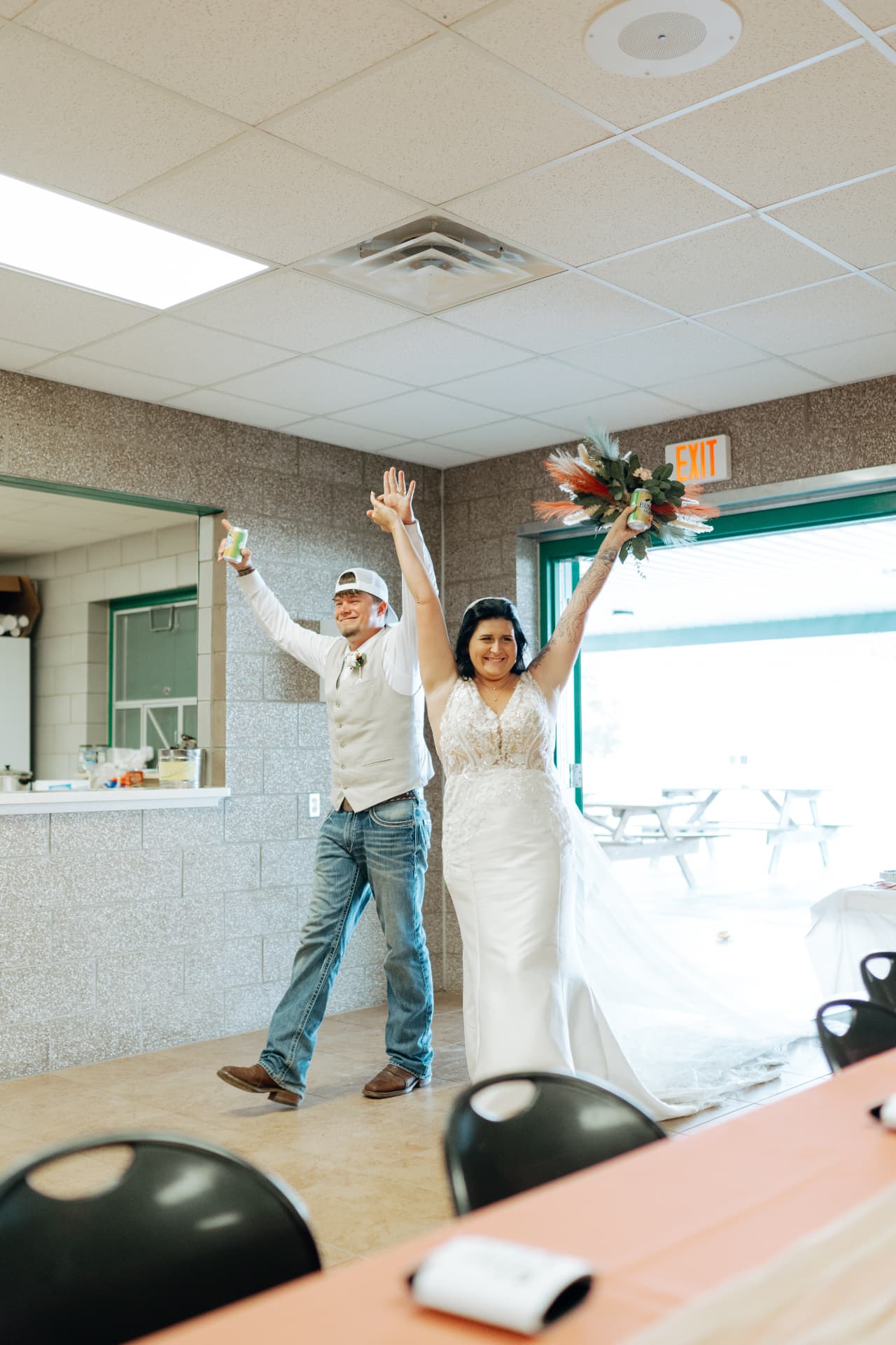 Videographer filming a wedding ceremony