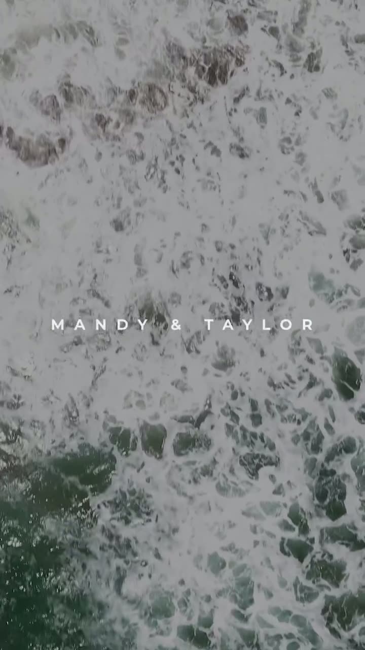 Mandy + Taylor wedding recap reel thumbnail